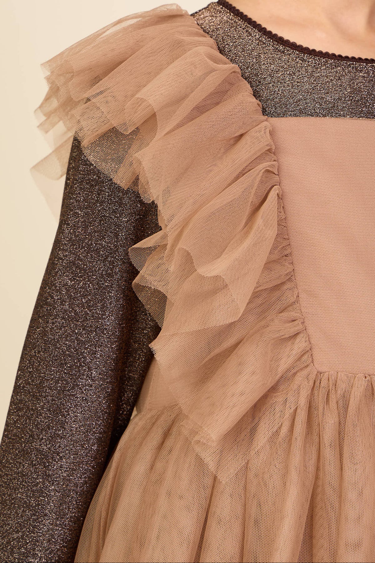 Tulle Dress - Kids - Light Brown | 101509 Bianca