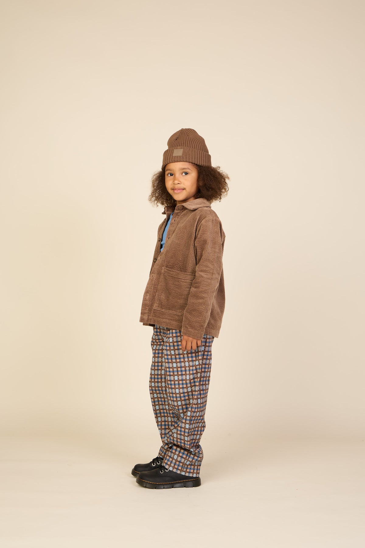 Corduroy Overshirt with Oversized Pockets - Tween - Brown | 101682 Greta