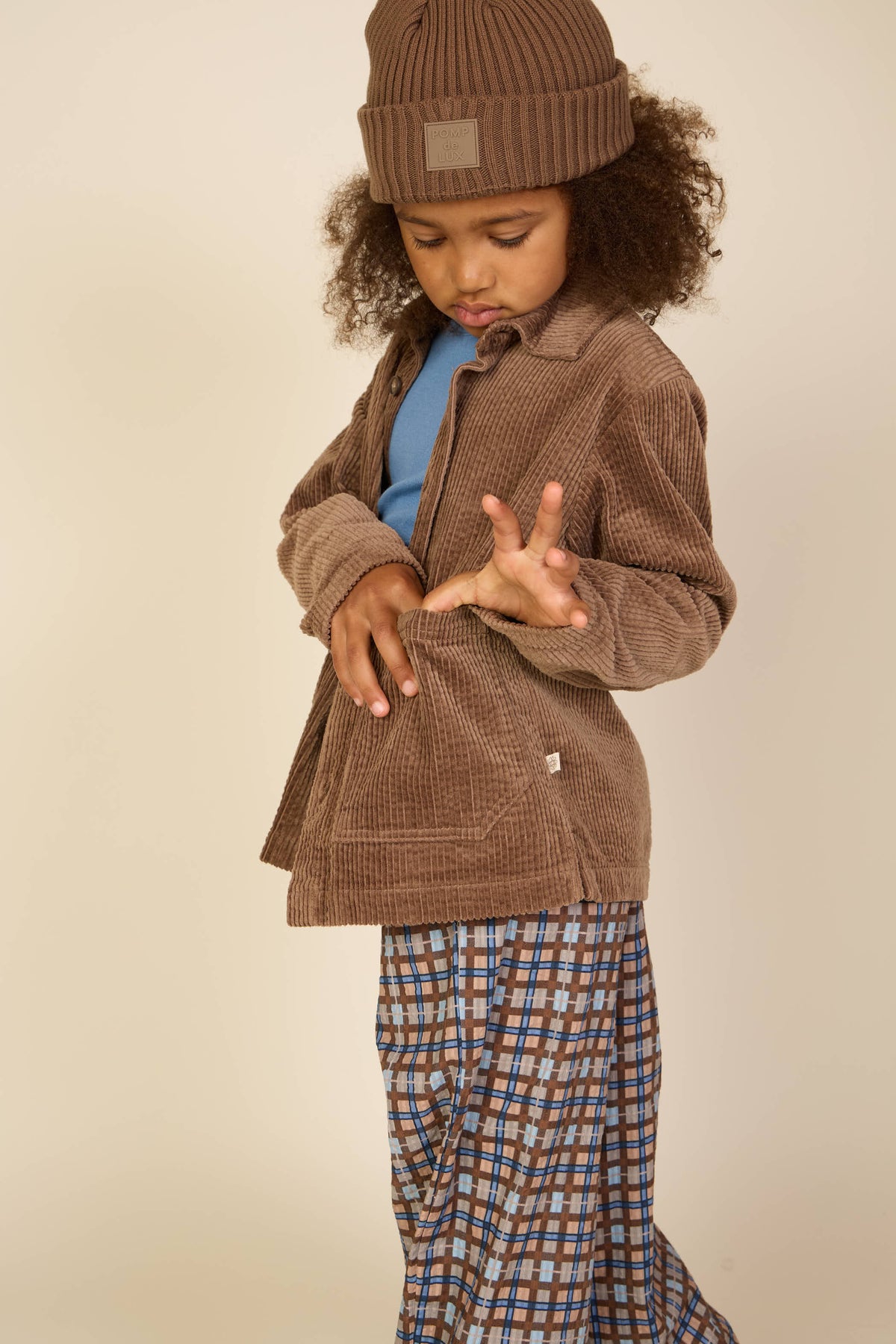 Checked Cotton Trousers - Tween - Blue | 101492 Penny