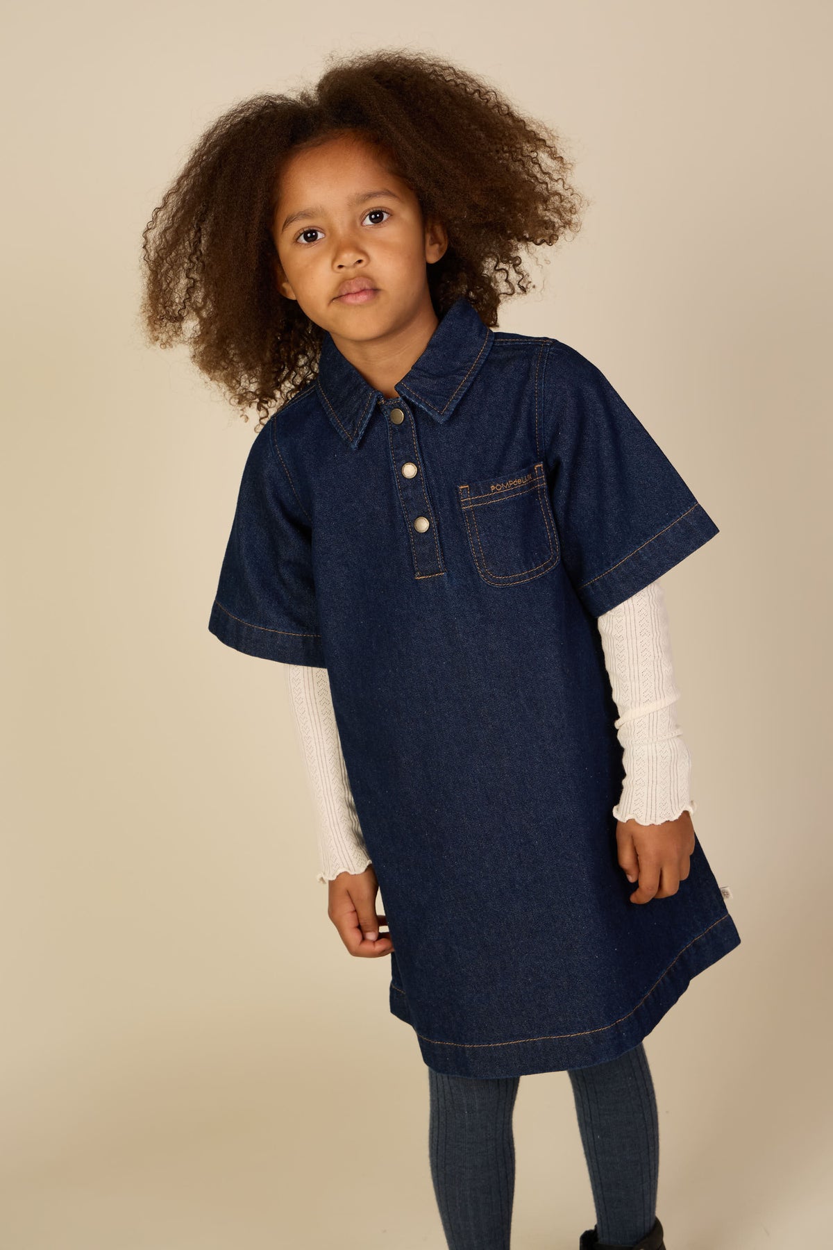 Denim Dress - Tween - Dark Blue | 101619 Alison