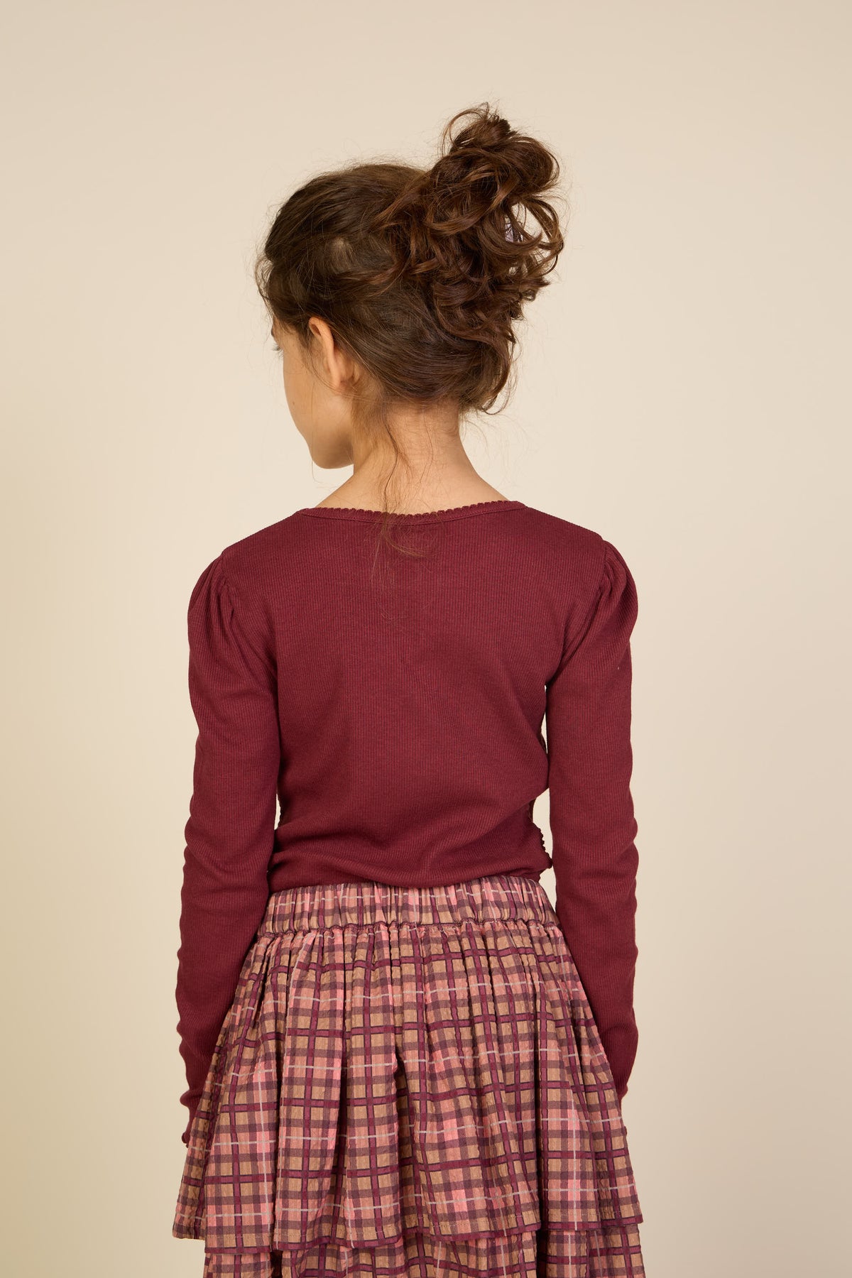 Checked Cotton Skirt - Tween - Rose | 101498 Penny