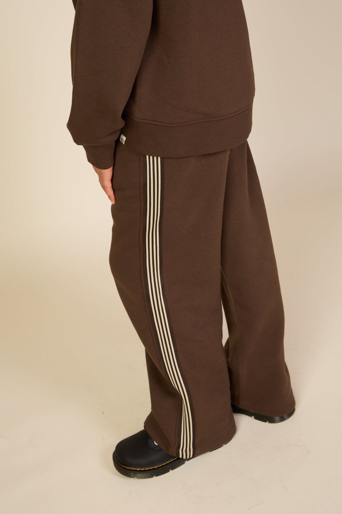 Side Tape Joggers - Tween - Dark Brown | 101631 Zoe