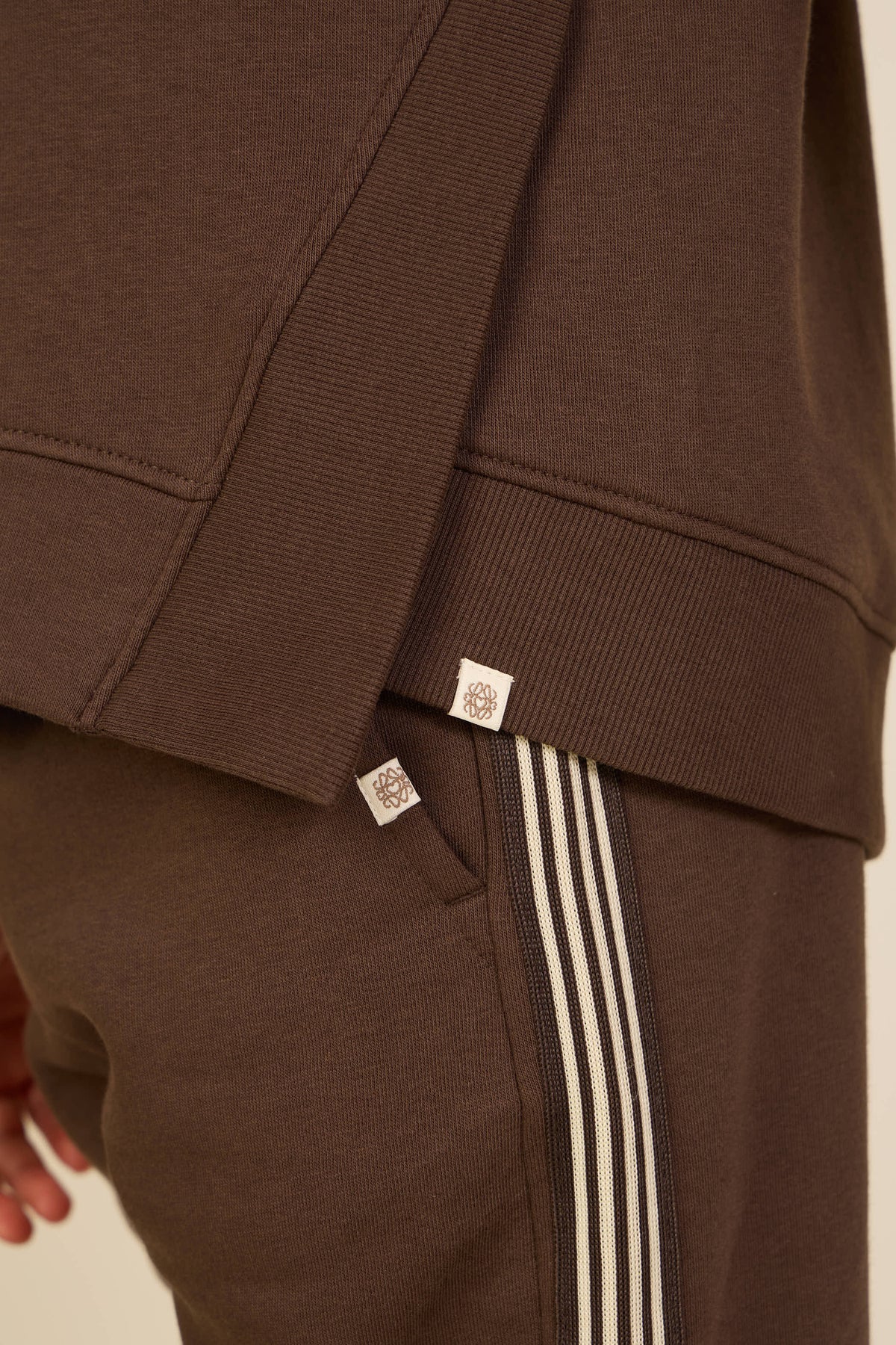 Side Tape Joggers - Kids - Dark Brown | 101630 Zoe