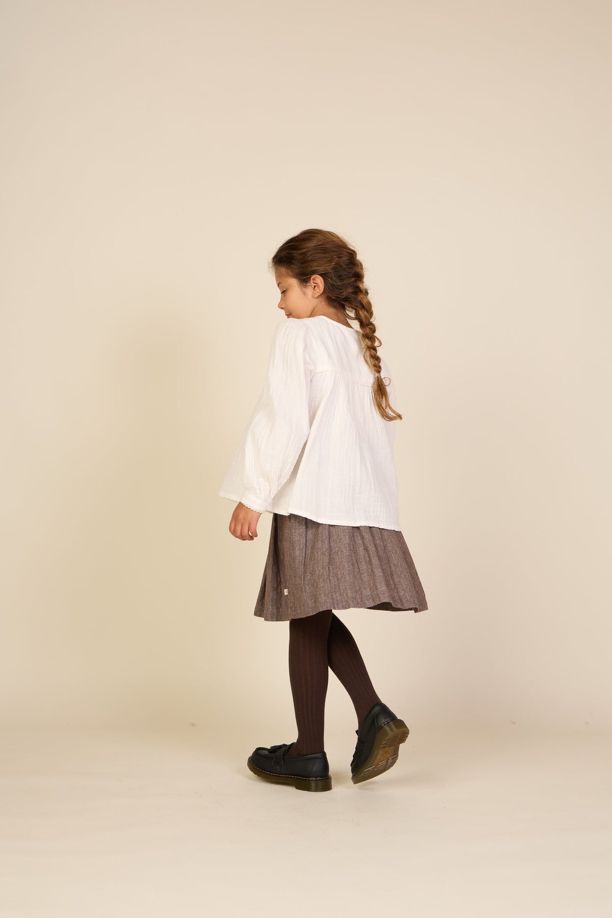 Double Gauze Cotton Blouse - Tween - Offwhite | 101462 Celina