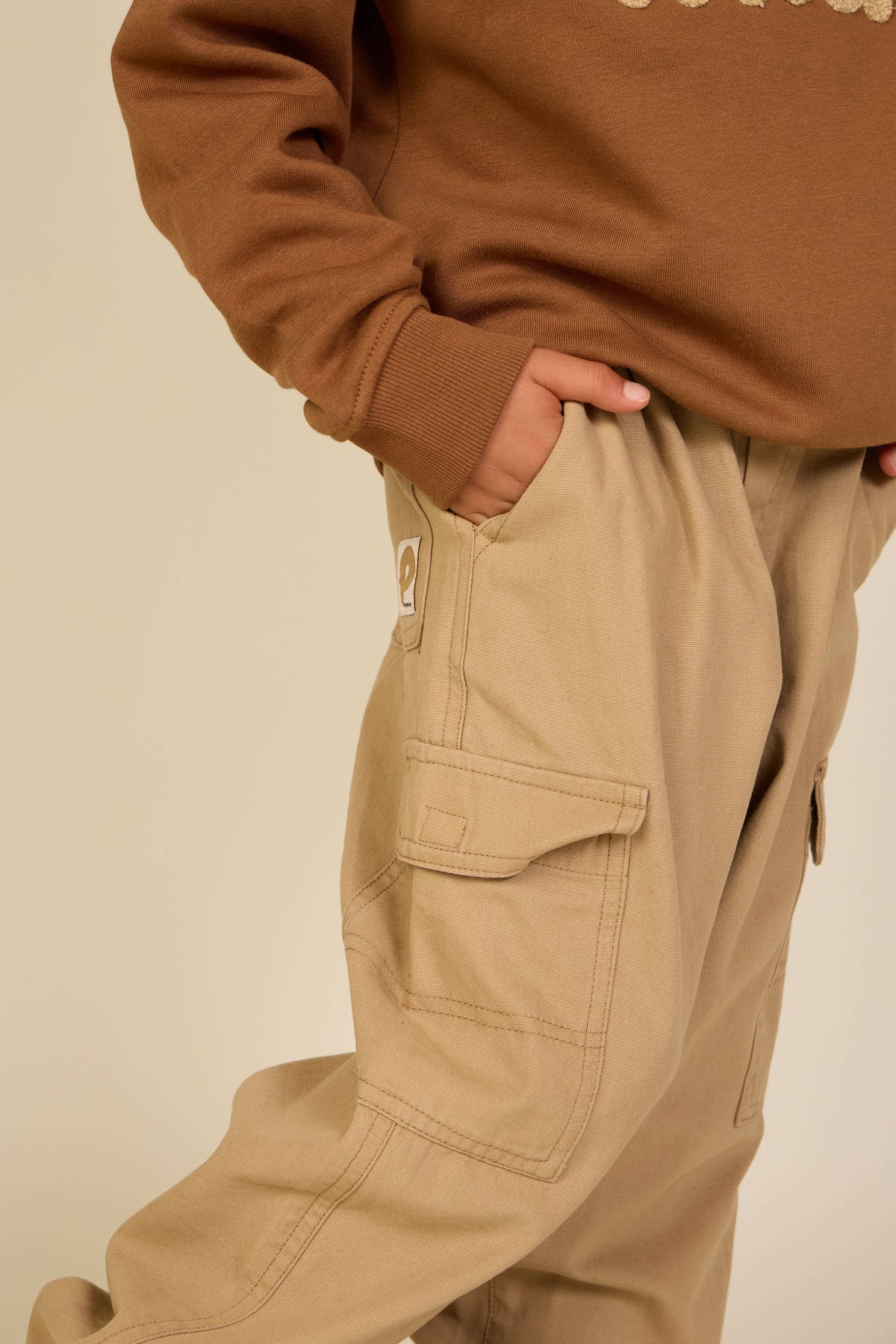 Canvas Trousers - Kids - Khaki | 101132 Isack