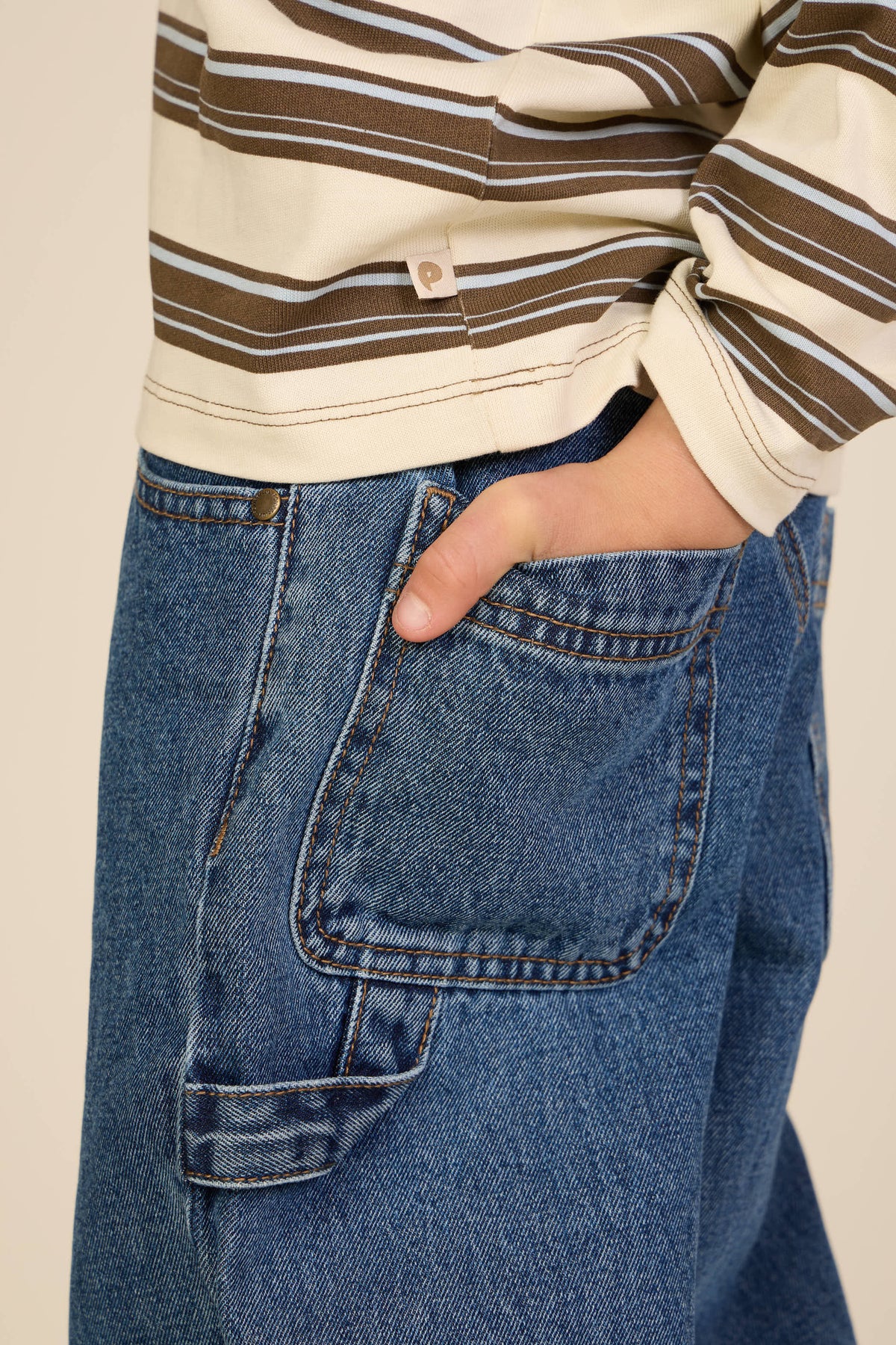 Relaxed Fit Carpenter Jeans - Kids - Blue | 101646 Titus