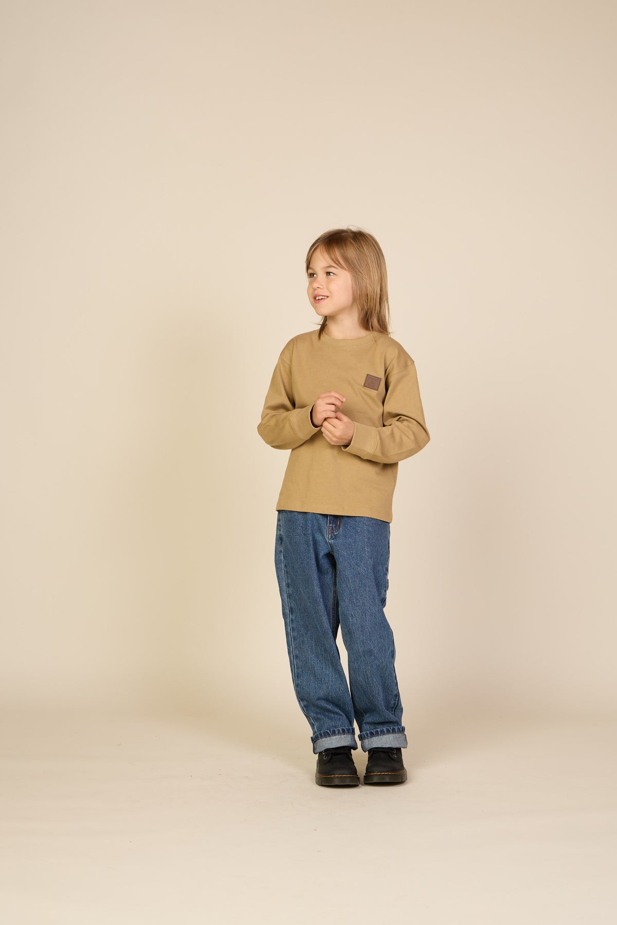 Long-Sleeve T-Shirt - Tween - Khaki | 101704 Kobe