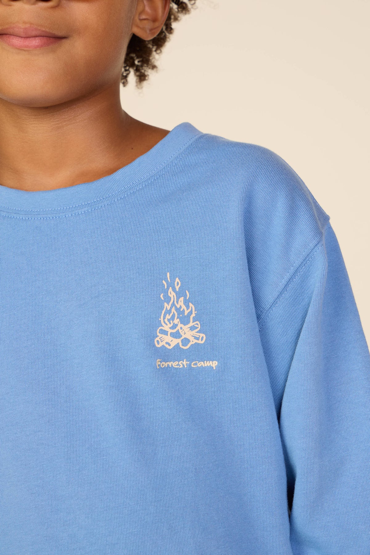 Long-Sleeve T-Shirt with Back Print - Tween - Dusty Blue | 101708 Weston