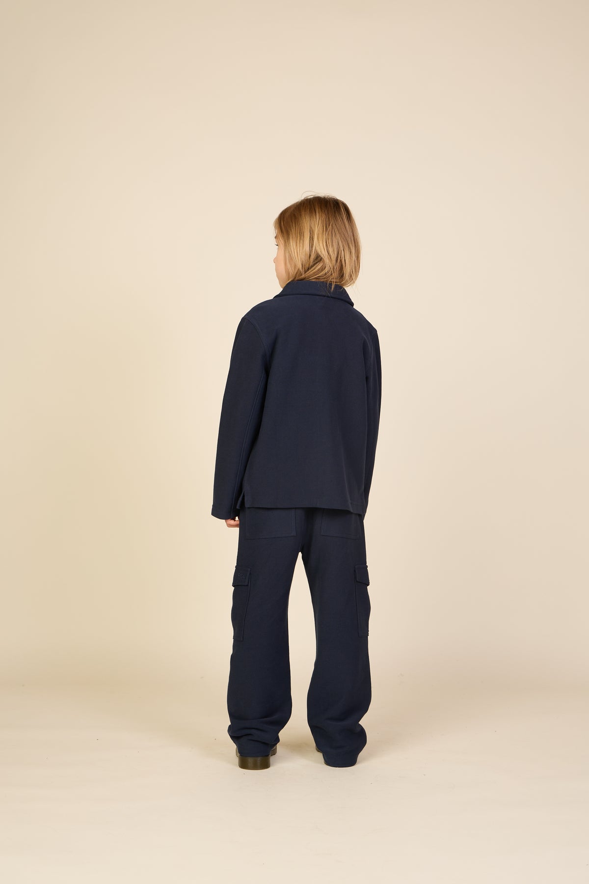 Textured Sweat Overshirt - Tween - Navy | 101501 Wilder