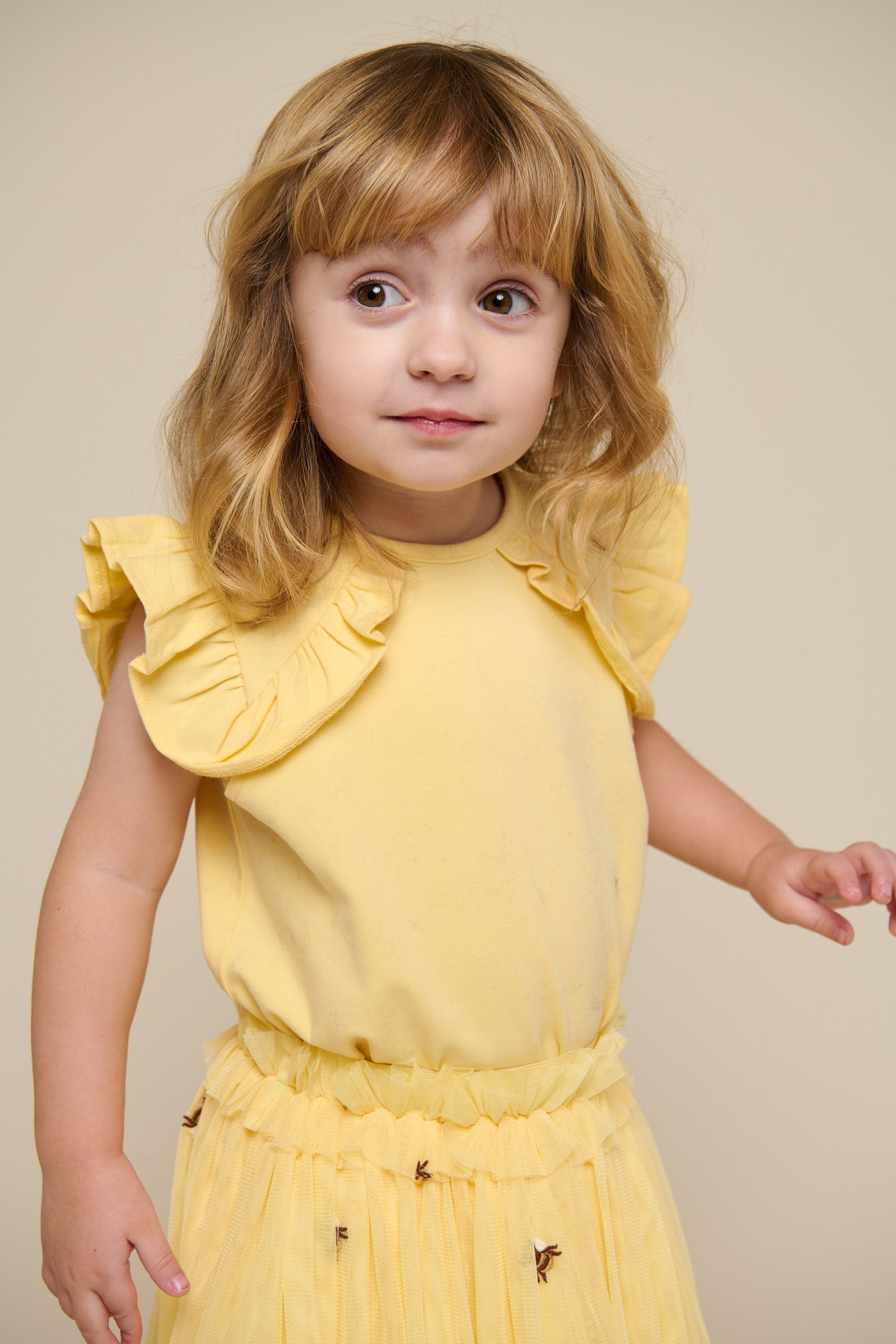 Frill Jersey Top - Tween - Sunlight | 101266 Selma