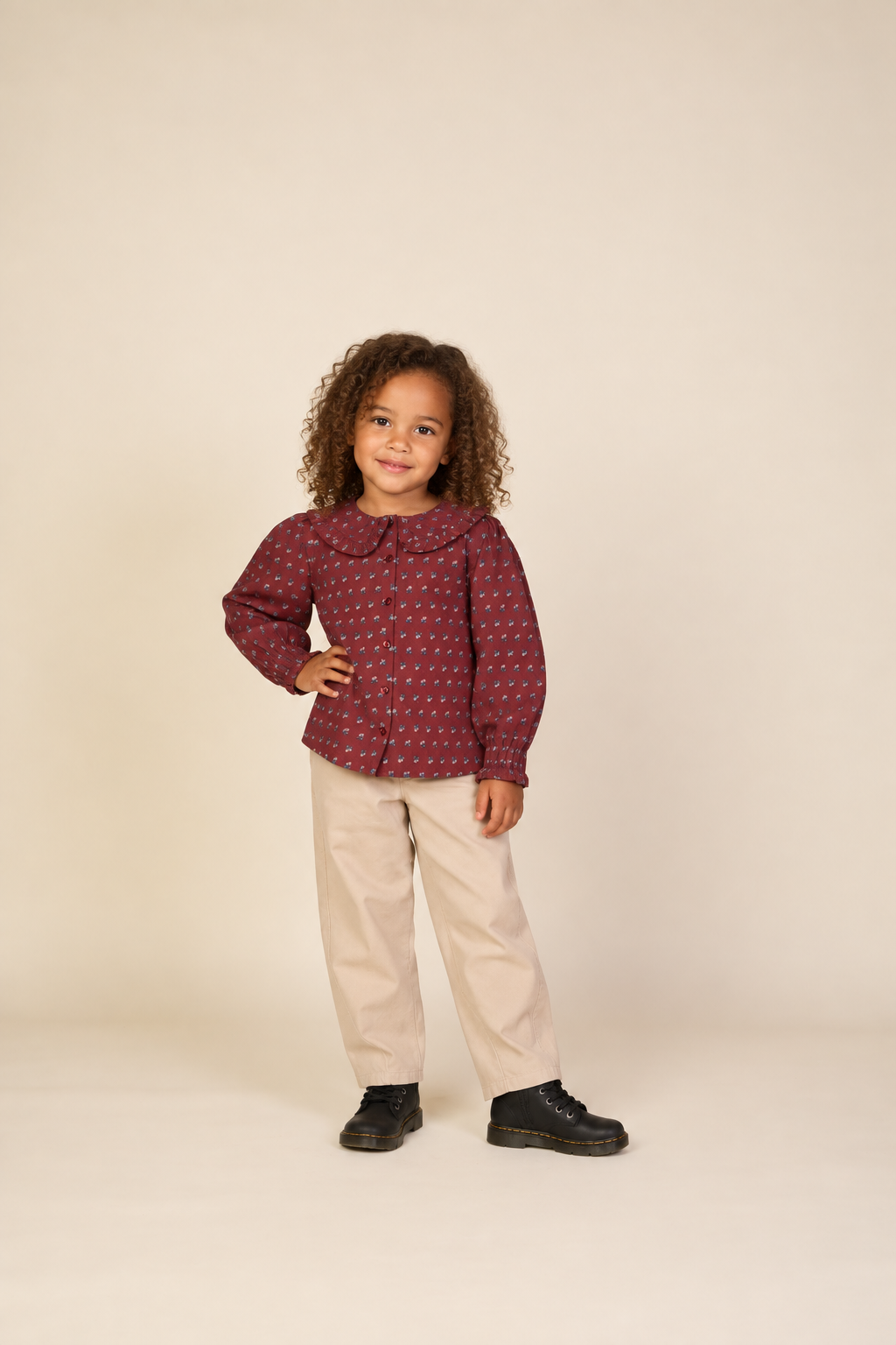 Baggy Trousers - Kids - Light Beige | 101529 Jenna