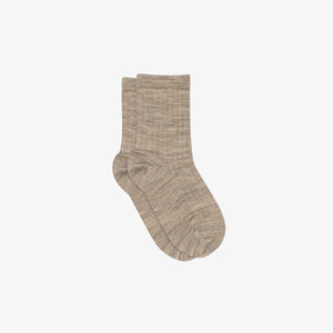MP Cotton Rib Socks - Kids - Light Brown Melange | 101373 MP Cotton Rib Socks