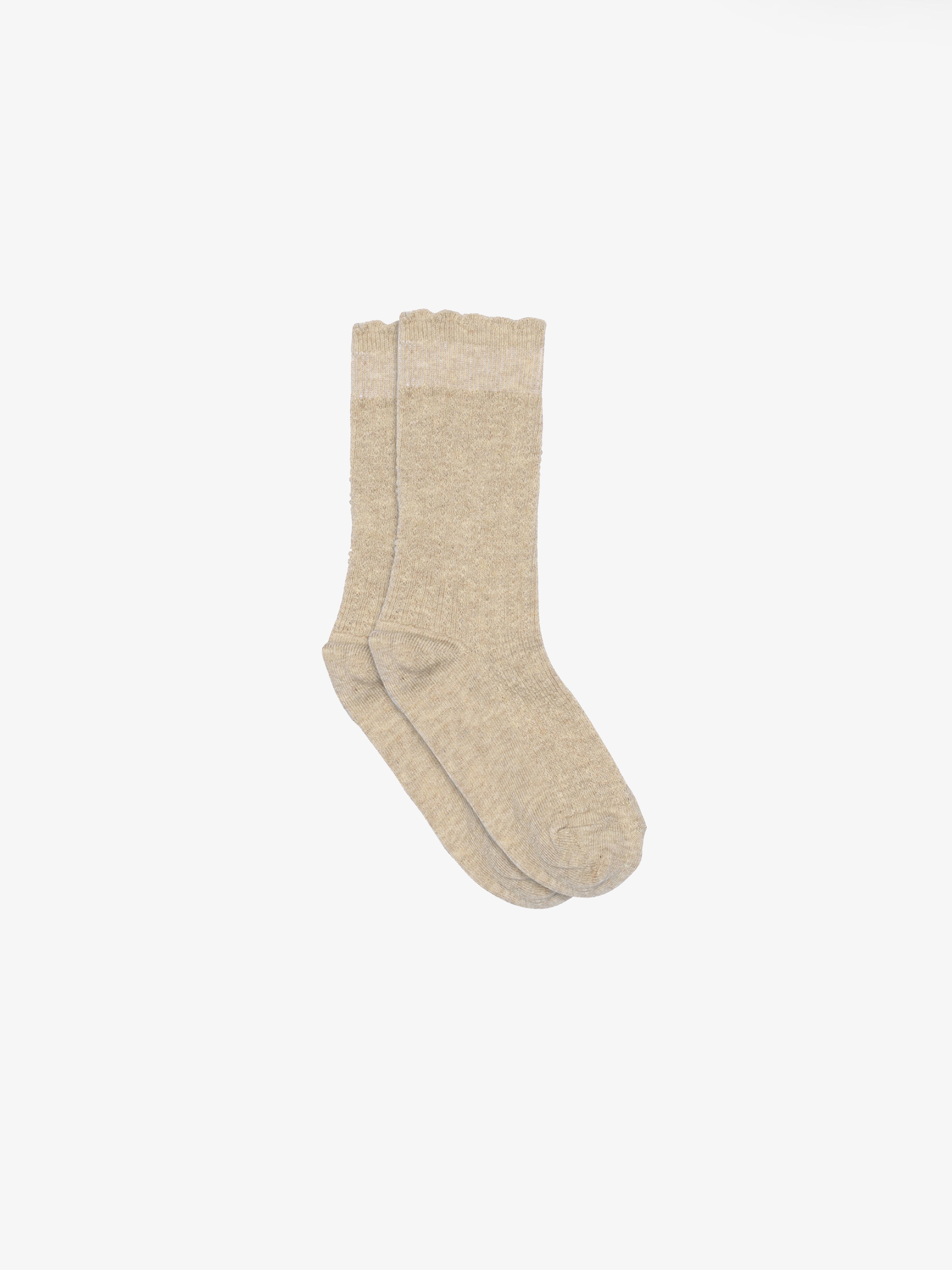 MP Cotton Jaquard Knit Socks - Kids - Beige Melange | 101385 MP Inger