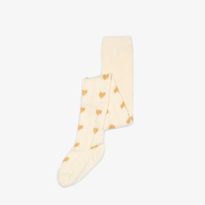 MP Heart Tights - Kids - Offwhite/Yellow | 101376 MP Alvilda tights