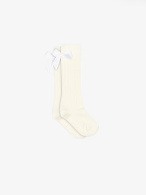 MP Knee Socks with Bow - Tween - Offwhite | 101384 MP Liva