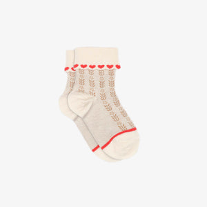 MP Heart Socks - Kids - Cherry Red | 101377 MP Klara Short Socks