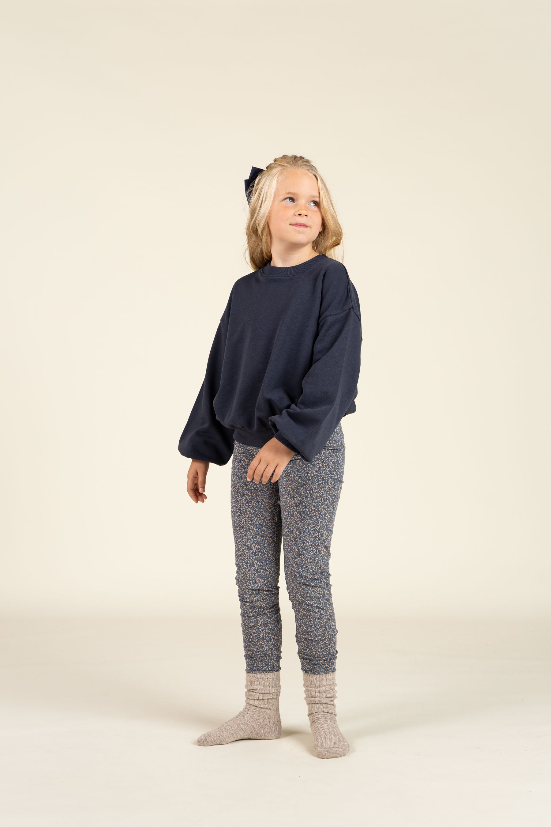 Printed Jersey Leggings - Tween - Blue | 100769 Ada