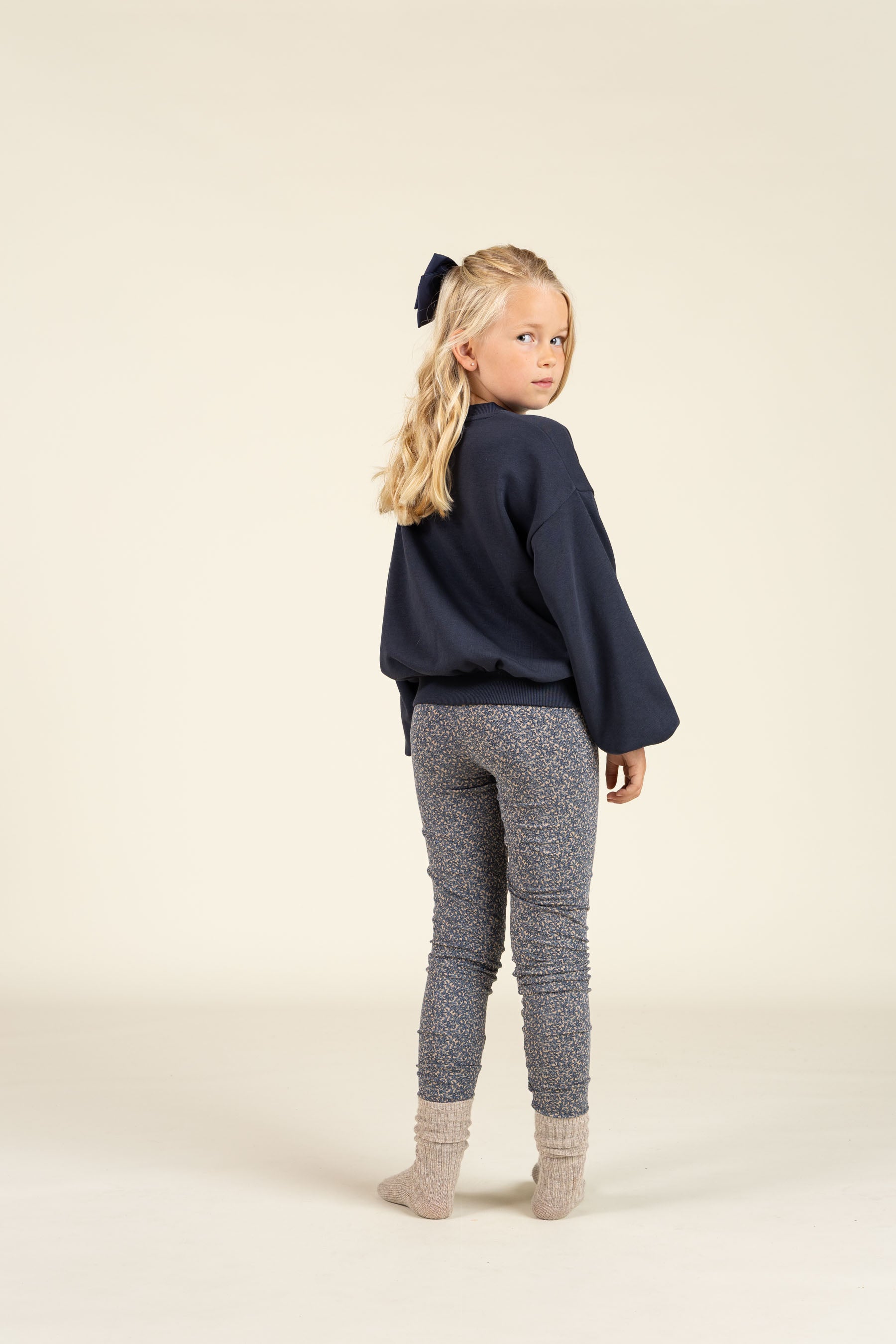 Printed Jersey Leggings - Tween - Blue | 100769 Ada