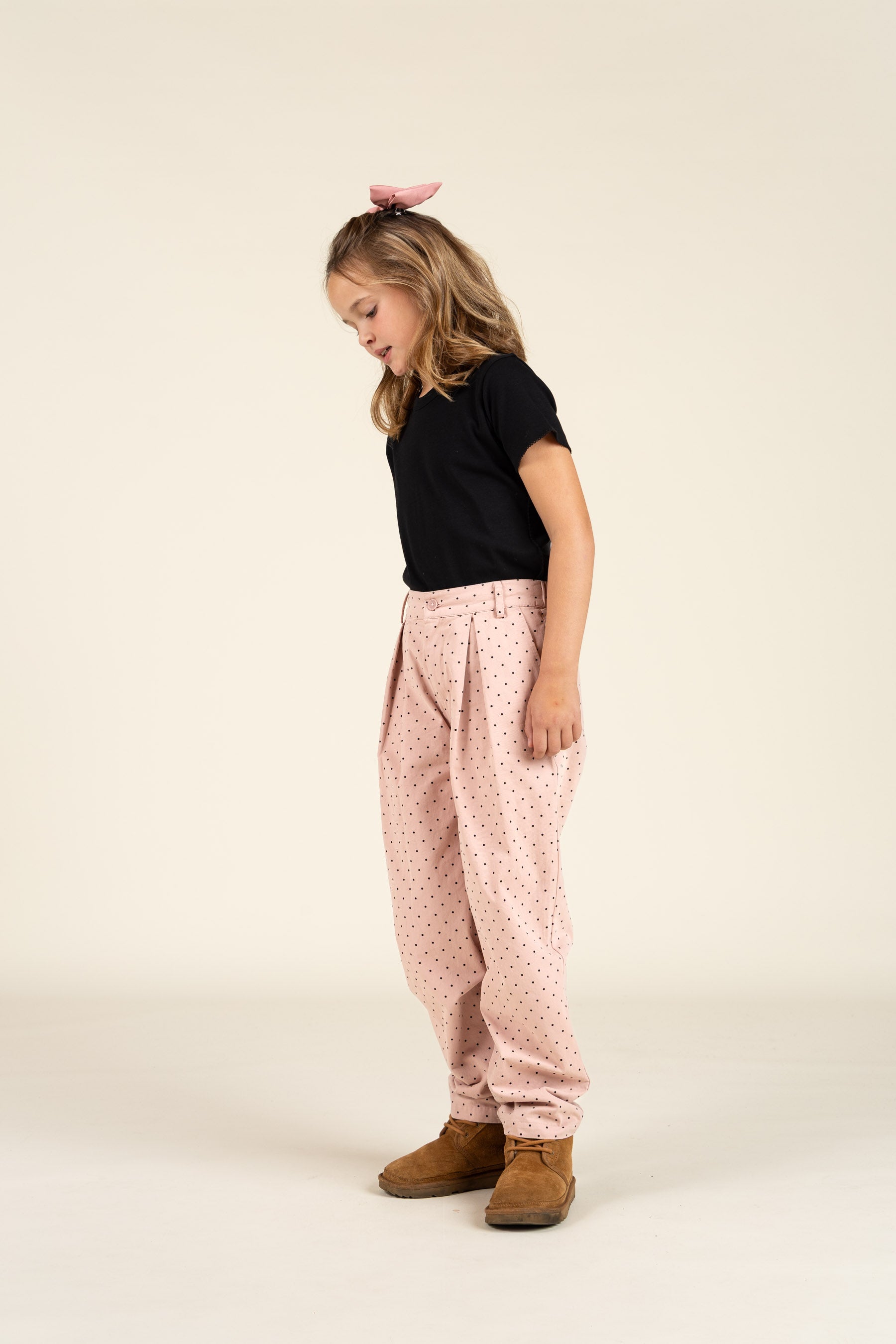 Twill trousers with Dot - Tween - Rose | 100613 Iris