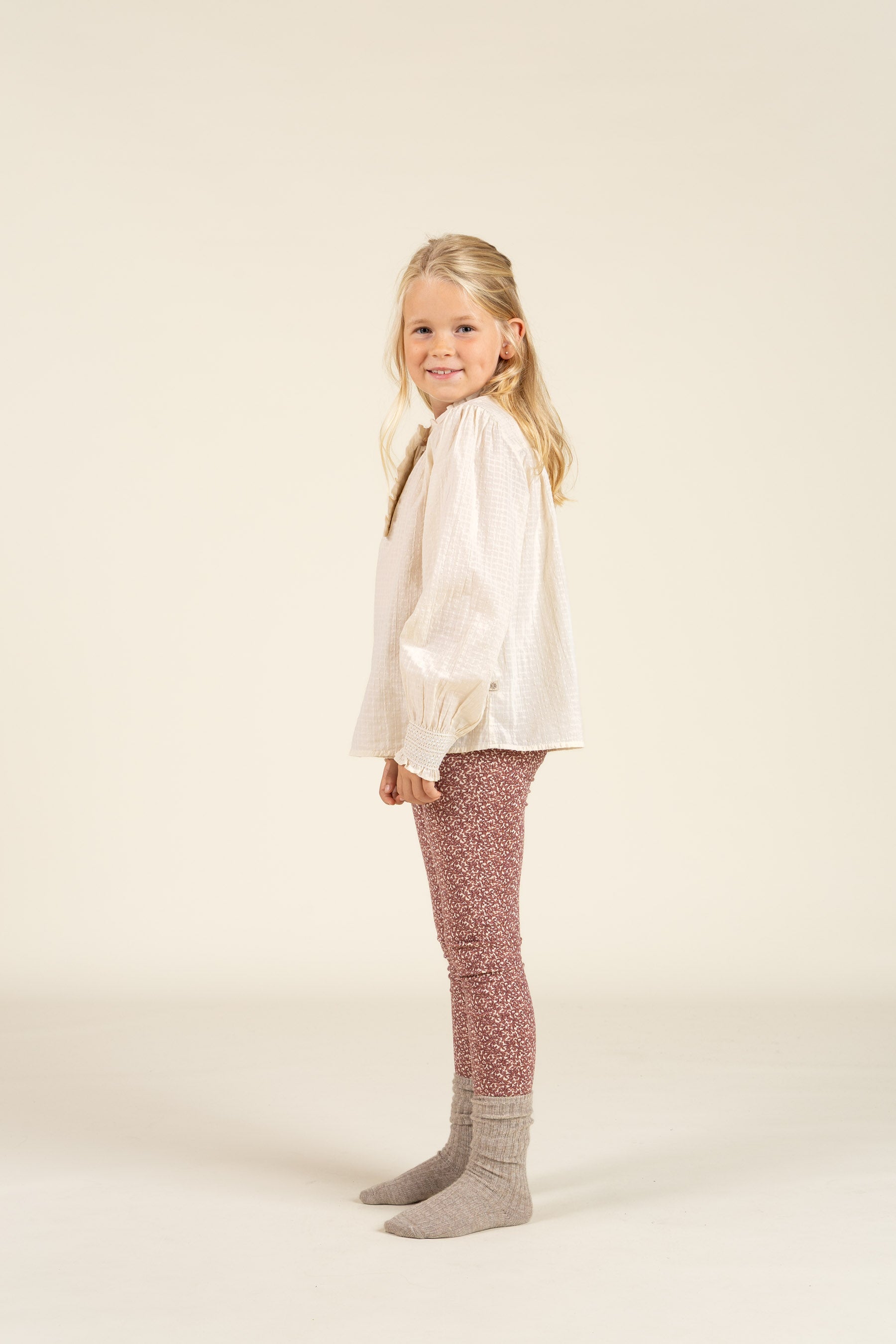 Printed Jersey Leggings - Tween - Vintage Red | 100767 Ada
