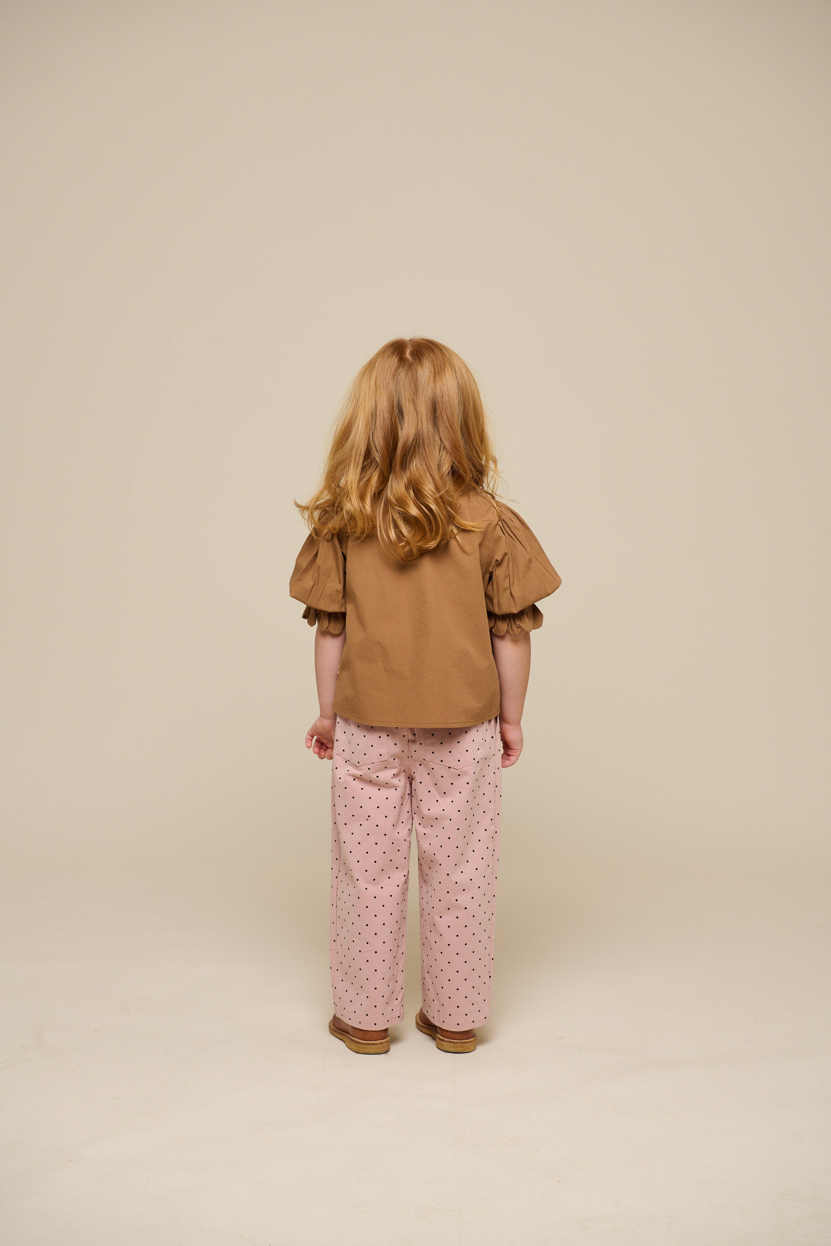 Twill trousers with Dot - Kids - Rose | 100612 Iris