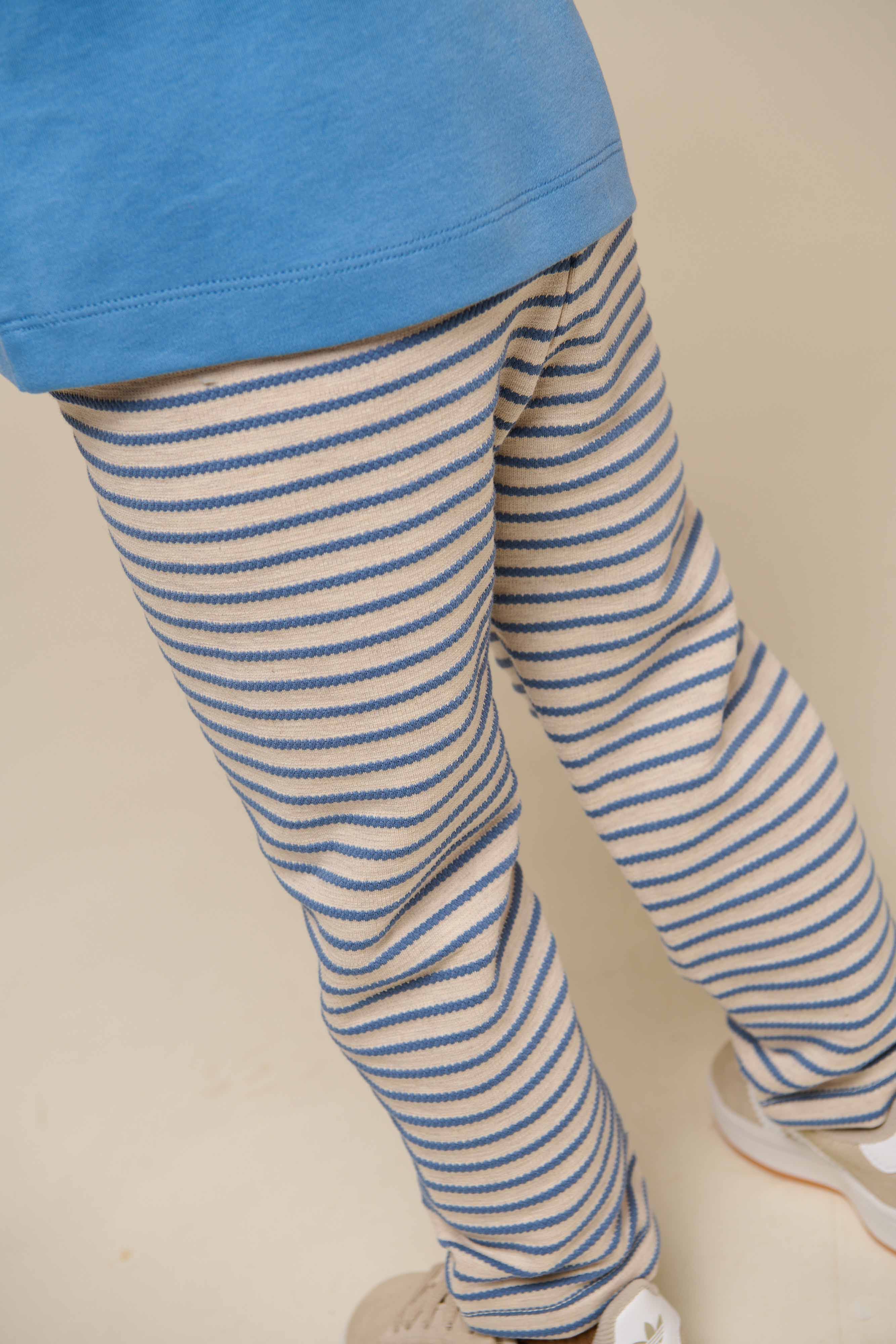 Striped Jersey Trousers - Kids - Blue | 101001 Emmie