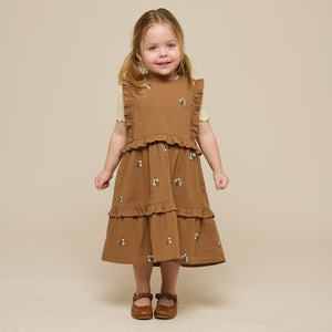 Embroidered Seersucker Dress - Kids - Coconut | 100978 Nora