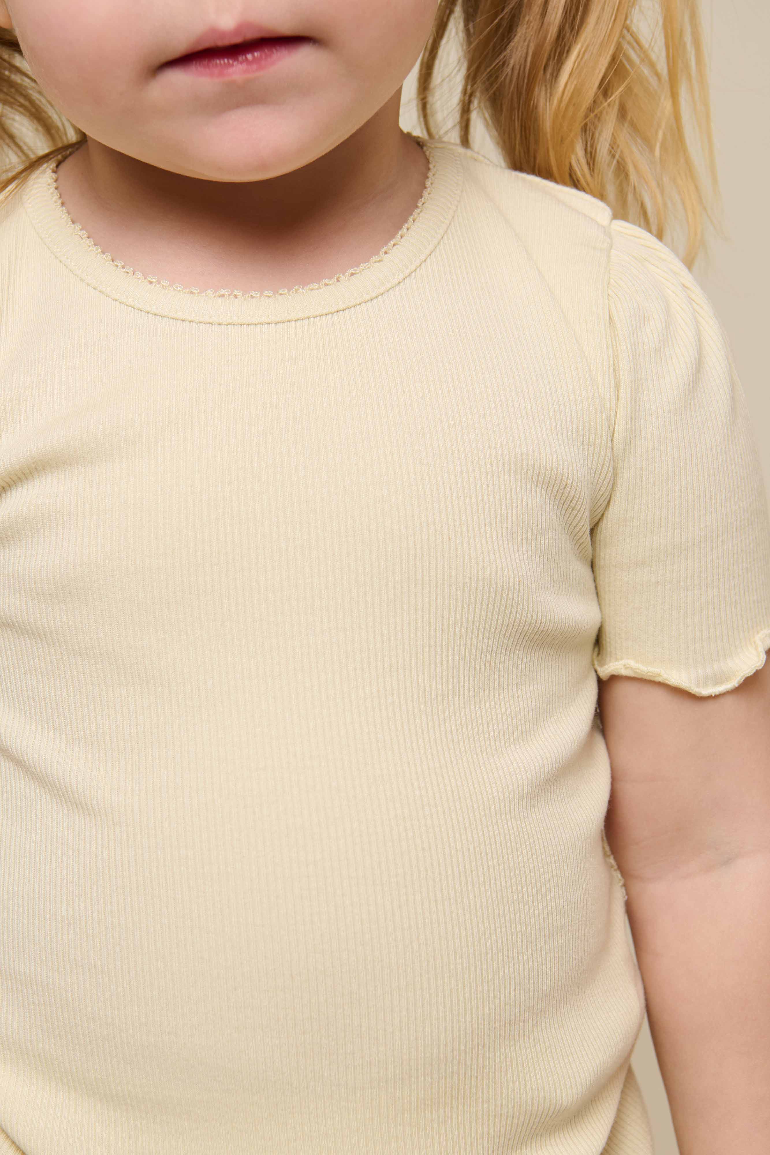 Modal Rib T-shirt - Kids - OffWhite | 101304 Lottie