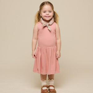 Modal Rib Sleeveless Dress - Kids - Rose Tan | 101296 Lottie