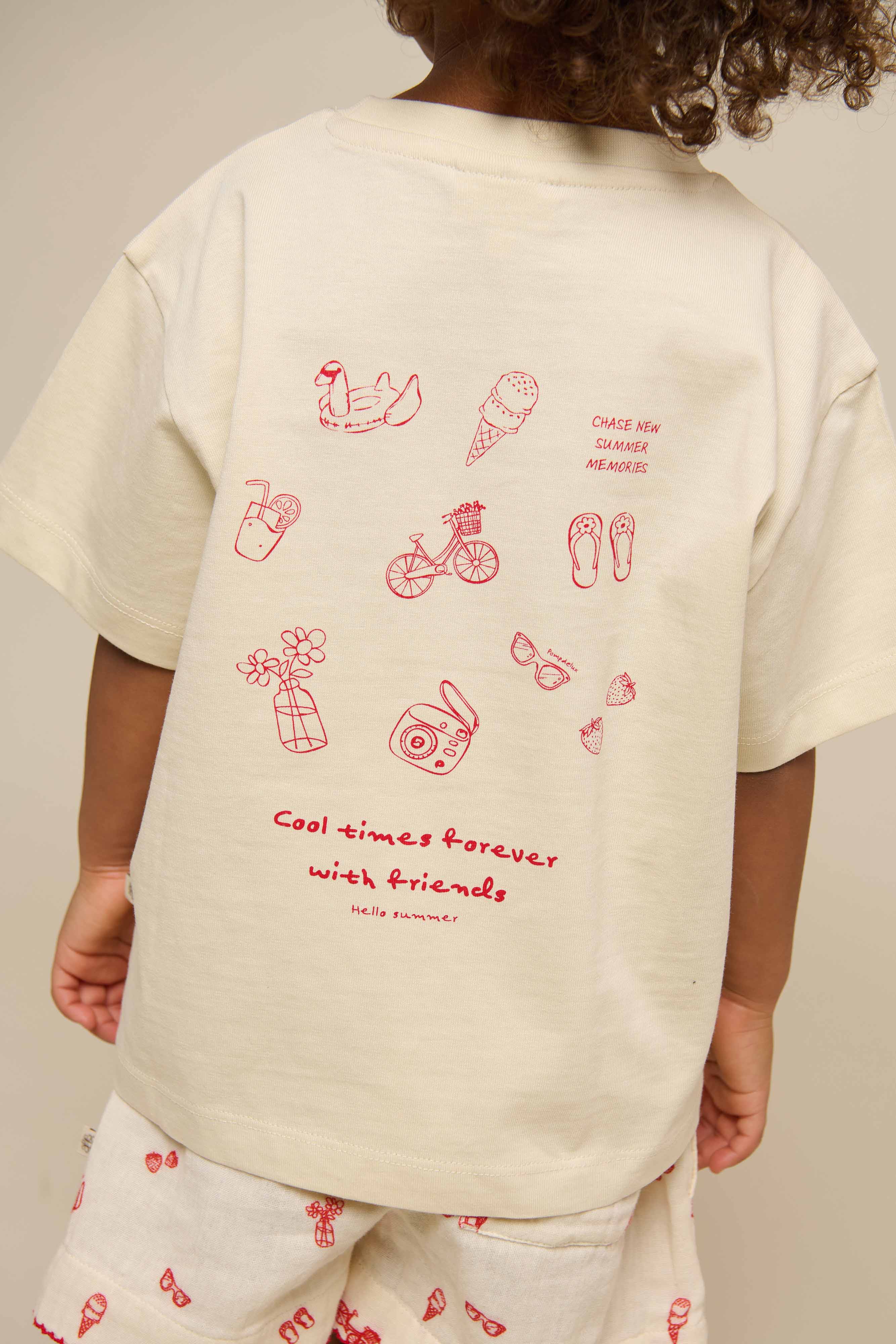 Cool Times T-shirt - Kids - Offwhite | 101247 Kira