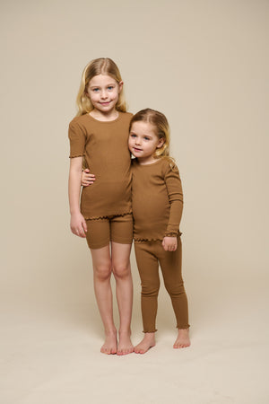 Modal Rib Long Sleeved T-shirt - Tween - Coconut | 101309 Lottie